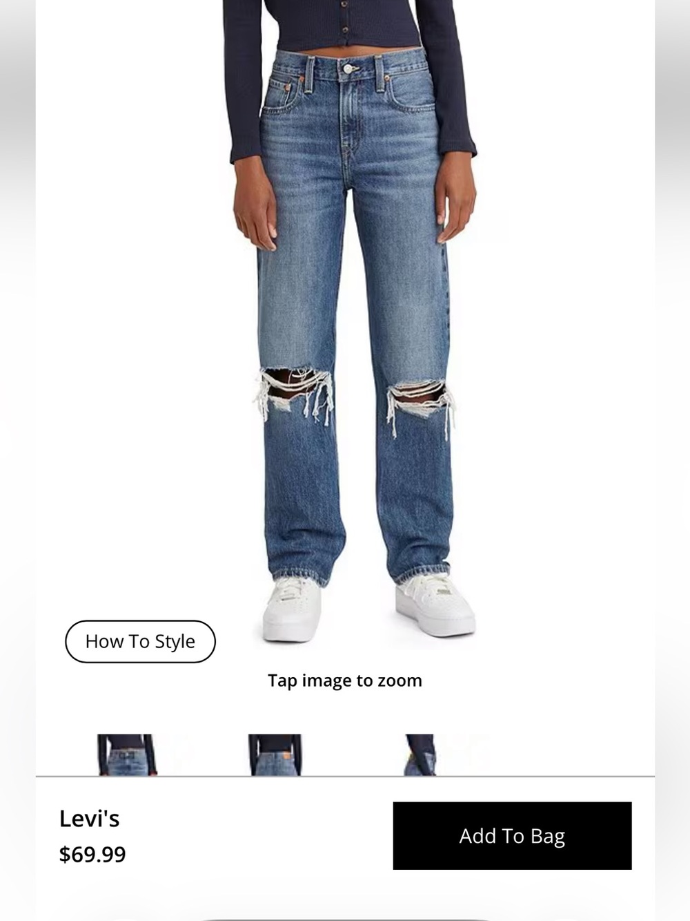 Women’s Levi’s low pro straight